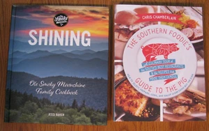 Lot 2 Cookbooks: Ole Smoky Moonshine Family +Southern Foodie's Guide to the Pig - Picture 1 of 1