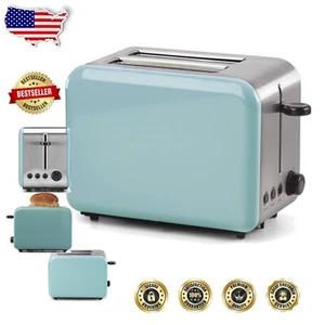 Kate Spade Turquoise Enamel 2-Slice Toaster - Stylish Breakfast Essential - Picture 1 of 6