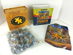 Krippe Dowdle Volkskunst 500-teiliges Puzzle 16 Zoll x 20 Zoll ~ HERGESTELLT IN DEN USA ~ Neu Weihnachten - Bild 1 von 7