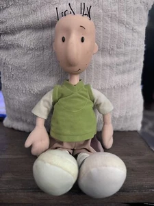 Vtg 90s Disney Nickelodeon Doug Funnie Doll Plush 18" Vinyl Head Mattel Arcotoys - Picture 1 of 9