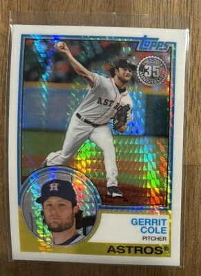 Gerrit Cole - 2018 Topps Update Silver Pack 1983 Design #113 Refractor      E245 - Image 1 of 2