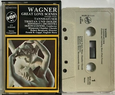 Wagner: Great Love Scenes Tannhaeuser & Tristan (Cassette Tape Vox) *Very Good* Foto 1 de 2