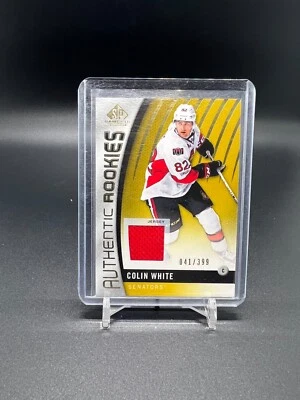 2017-18 SP Game Used Gold #120 Colin White /399 Rookies Jerseys JSY RC - Image 1 of 4