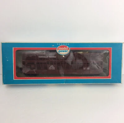 MODEL POWER HO SCALE 9106 C.P. RAIL STOCK CAR 50' Canadian Pacific Train 485678 - Image 1 of 3