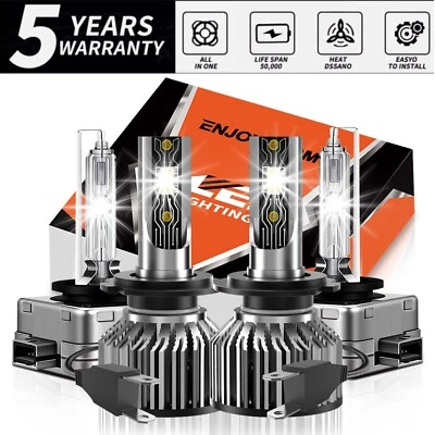 For Porsche Panamera 2010-2016 Front LED HID Headlight Bulbs Hi Low Beam 26000LM - Imagem 1 de 4