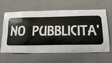2 Adesivo No Pubblicità sticker cassetta postale nero/bianco vinile resistente  