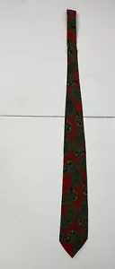 Men's Necktie Burnt Orange Blue Paisley Design Silk 62" x 3.75"  Italy. - Picture 1 of 11