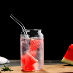 2 Pcs Glass Office Heat Resistant Cup Heat-resistant Water Can Shaped Cups - Picture 1 of 12