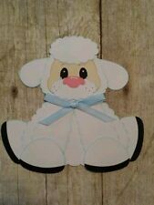 Boy sheep Easter scrapbook paper piecing