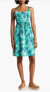 Knee High Green White Dress for Summer Beach Women Wear , Very Comfortable - Picture 1 of 1