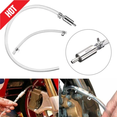 Clutch Brake Bleeder Hose One Way Valve Tube Bleeding Tools Kit Motorcycle Car