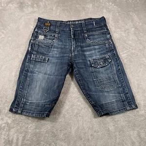 G-Star Raw Jeans Shorts Mens Size 31 Blue Radar Straight Denim Cargo 12" Inseam - Picture 1 of 12
