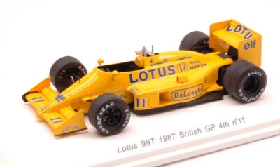 1:43 Spark Lotus 99T S.Nakajima 1987 #11 4Th Gr.Britain Gp W/Decals Reve70182 Mo - Image 1 of 2