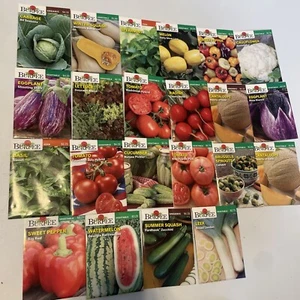 Garden Seeds Lot of 22 Packs of Burpee Vegetable & Herbs Dated 2021 - Picture 1 of 6