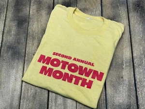 M * vtg 70s 1973 MOTOWN Month Tower Records promo t shirt * funk soul r&b - Picture 1 of 5