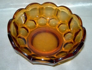 Imperial Glass-Ohio 5 1/4" Provincial Amber Nappy Bowl - Picture 1 of 9