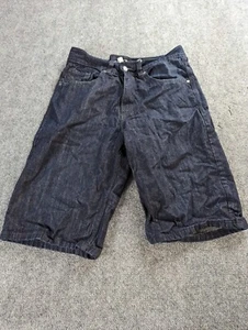 Rocawear Shorts Men 36 Blue Dark Wash Denim Embroidered Baggy Hip Hop Skate  - Picture 1 of 10