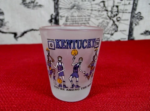 Vintage UK Kentucky Wildcats Basketball Shot Glass You're Among the Best Cover