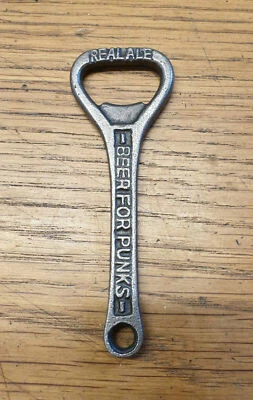 Cast Iron Antique Retro Style Hand Held Bottle Opener Key Ring - Brew Dog Punk - Image 1 of 3