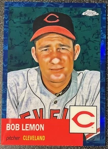 2022 Topps Chrome Platinum Toile Blue Refractor Bob Lemon /199 - Bild 1 von 2