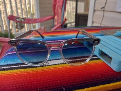 Ray Ban HAWKEYE (RB2298-13553F 52) Gris Sobre Trans con Lente Azul Gradiente Transparente Foto 1 de 4