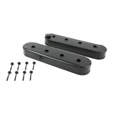 TSP JM8081-5BK GM LS Fabricated Aluminum Valve Covers w/o Coil Mounts Black - Image 1 of 2