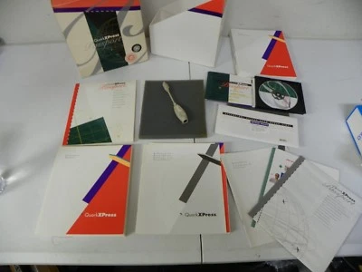 QuarkXPress Passport 3.32 Mac/PowerMac Box Set Cd-Rom + 3.5" Floppy Disk Manuals - Image 1 of 4