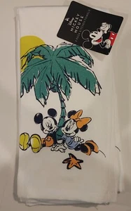 2er Set Disney Küchentücher Mickey & Minnie Mouse Insel Strand Sommer Palme - Bild 1 von 7