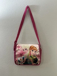 Disney Frozen Elsa & Anna Cross Body Bag/Purse/Tote Multicolor Adjustable Strap - Picture 1 of 7
