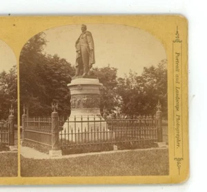 Commodore Perry Monument Tuoro Park Newport RI French Stereoview - Picture 1 of 3