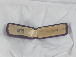 Antique Jewelry Box E.L. Scheppele The Central Ave Jeweler Dubuque Iowa Purple - Picture 1 of 5