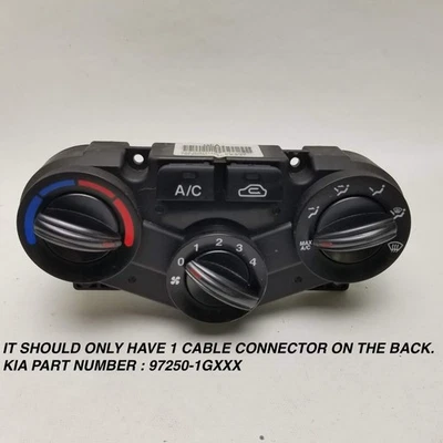 KIA RIO 06-11 OEM Climate Control Dash Heater AC Switch 1 Cable 2006-2011 - Image 1 of 4