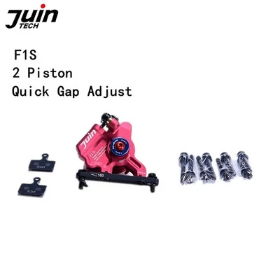 Cable de ajuste rápido de 2 pistones Juin Tech F1S híbrido freno hidráulico montaje plano Foto 1 de 4