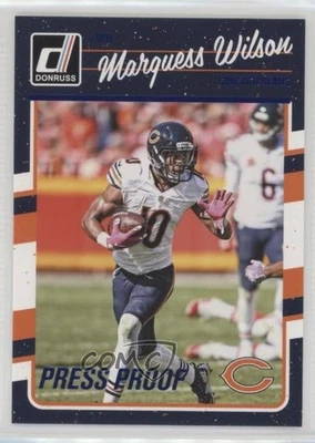 2016 Donruss Press Proof Blue Marquess Wilson #53 - Image 1 of 2