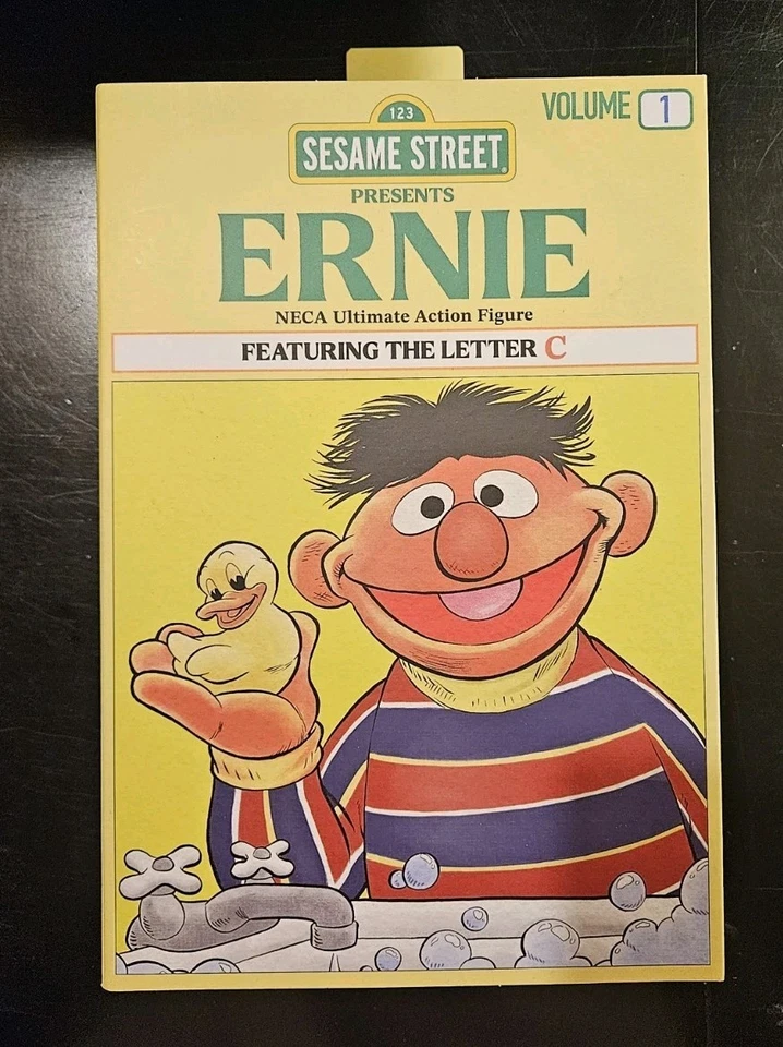 NECA SESAME STREET ERNIE ULTIMATE ACTION FIGURE FEATURING THE LETTER C