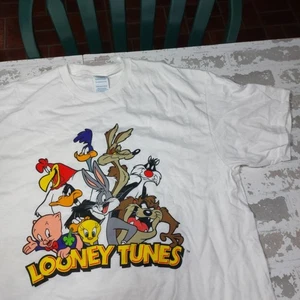 Camiseta Blanca Looney Tunes The Hole Gang Talla Lg Camiseta Peso Profesional Sin Usar - Imagen 1 de 7
