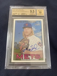 2016 Topps Heritage Noah Syndergaard " Thor / New York Mets " Autogramm Auto - Bild 1 von 2