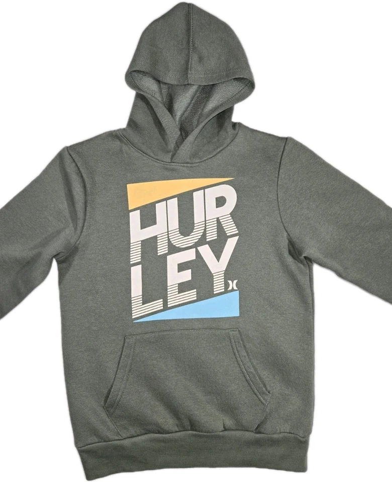 Sudadera con capucha Hurley verde grande para niños  Foto 1 de 4