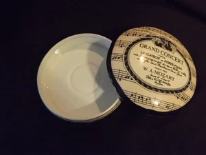 BAUM BROS. "GRAND CONCERT" Mozart TRINKET, CANDY, VANITY DISH w/ LID - Picture 1 of 8