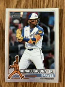 2025 Topps Heritage Ronald Acuna Jr. Redefined Holo Foil #76R-8 Atlanta Braves - Bild 1 von 2