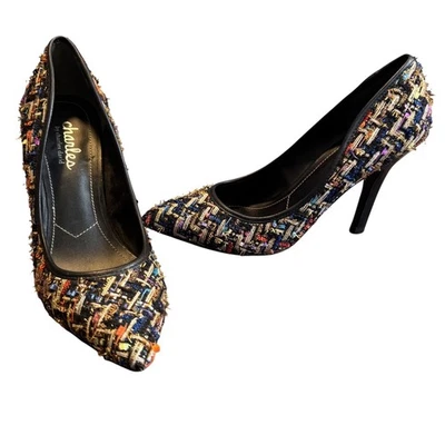 Zapatos de salón Charles by Charles David Tweed punta multicolor talla 7M Foto 1 de 4