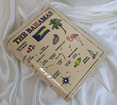 “Álbum de fotos de recuerdo de las Bahamas - recuerdo de viaje de diseño de mapa y bandera” Foto 1 de 4