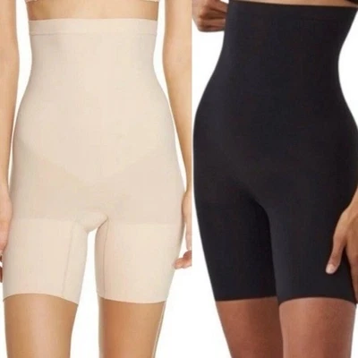 🌻NUEVO NUEVO SIN ETIQUETAS SPANX CONJUNTO DE DOS (2) Pantalones Cortos Nude Higher Power Ambos Talla Pequeña Foto 1 de 4
