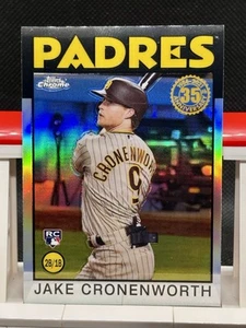 2021 Topps Chrome Jake Cronenworth 1986 Anniversary Rookie RC #86BC-18 Padres - Picture 1 of 2