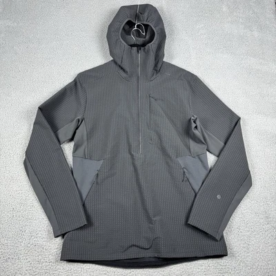 Lululemon Cold Terrain Jacket Mens Large Gray 3/4 Zip Waffle Knit Performance - Image 1 of 4