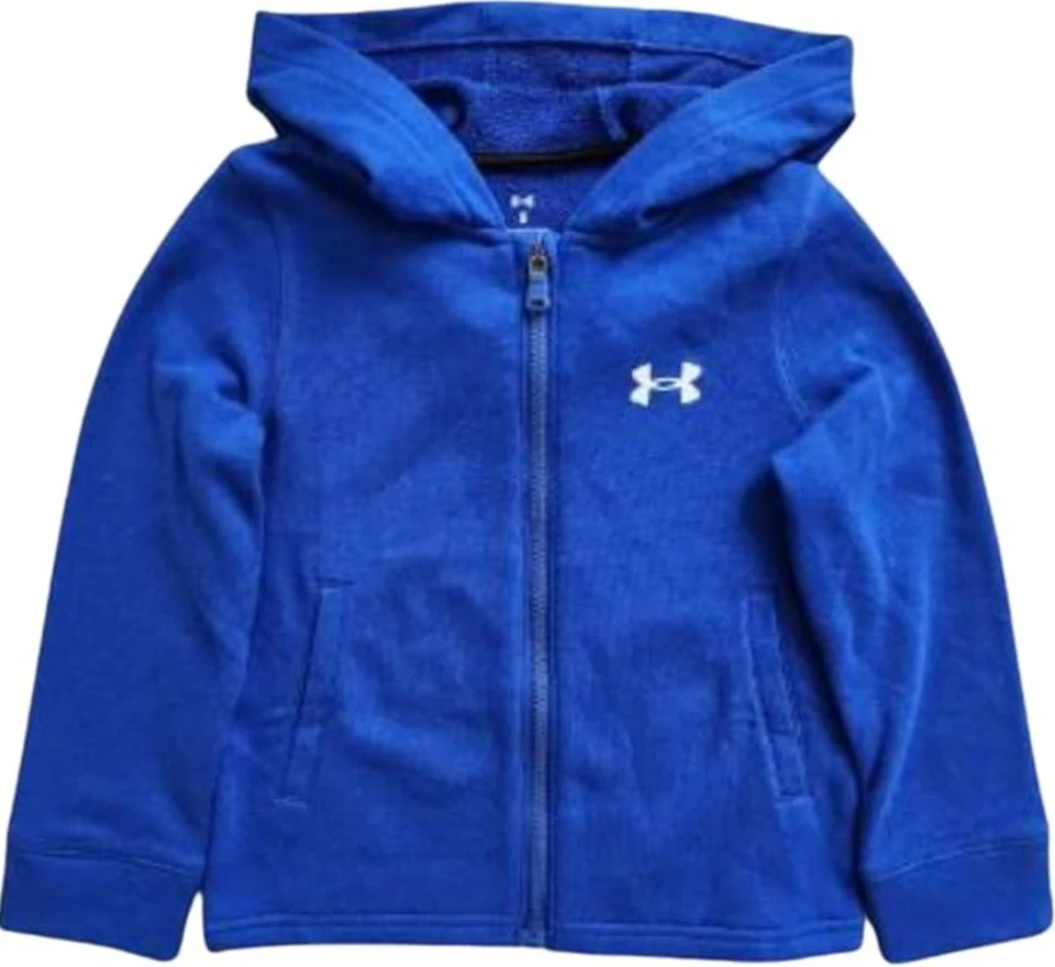 NEW Under Armour Little Boys Preschool Terry Full Zip Hoodie Hooded Sweatshirt 5 - Image 1 of 1