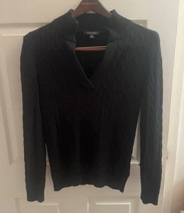 Ladies large Ralph Lauren sweater braided knitted open neck jumper - Picture 1 of 12
