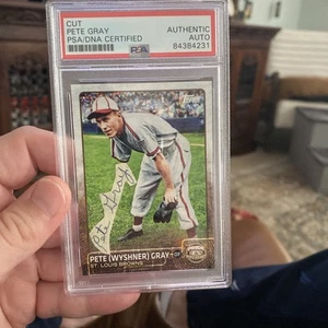 2015 Topps Update #PP-9 Pete Gray Pride and Perseverance - seltener handsignierter Schnitt! - Bild 1 von 13