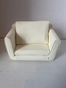 Barbie Lote Accesorios Sueltos Sofá Silla Blanco Escala 1/6 - Imagen 1 de 2