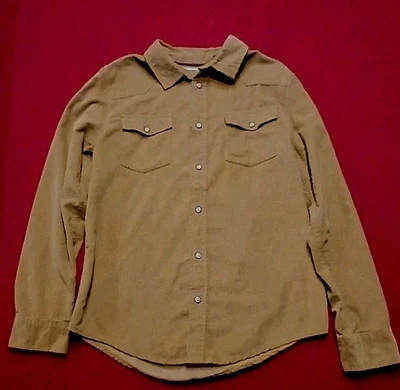 Wrangler Boy's Size XL 14-16 Long Sleeve Button Down Shirt Corduroy - Image 1 of 4